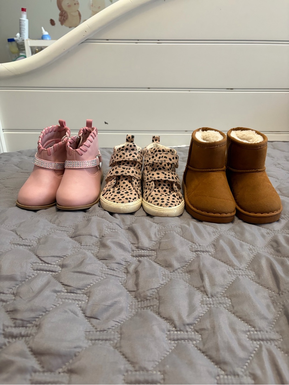 Bundle-Jessica Simpson Pink Glitter boots, fizzy tan boots, leopard print boots